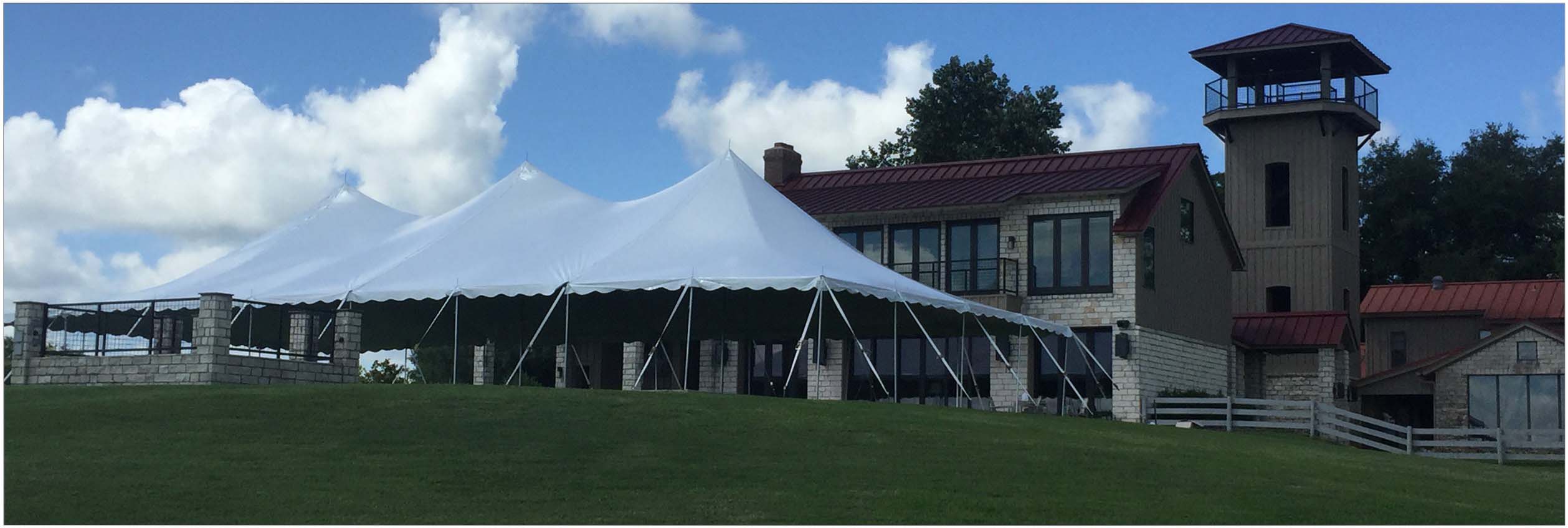 high peaked wedding tents